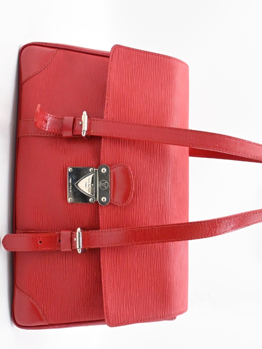 Louis Vuitton Red Epi Leather Segur MM Shoulder Bag